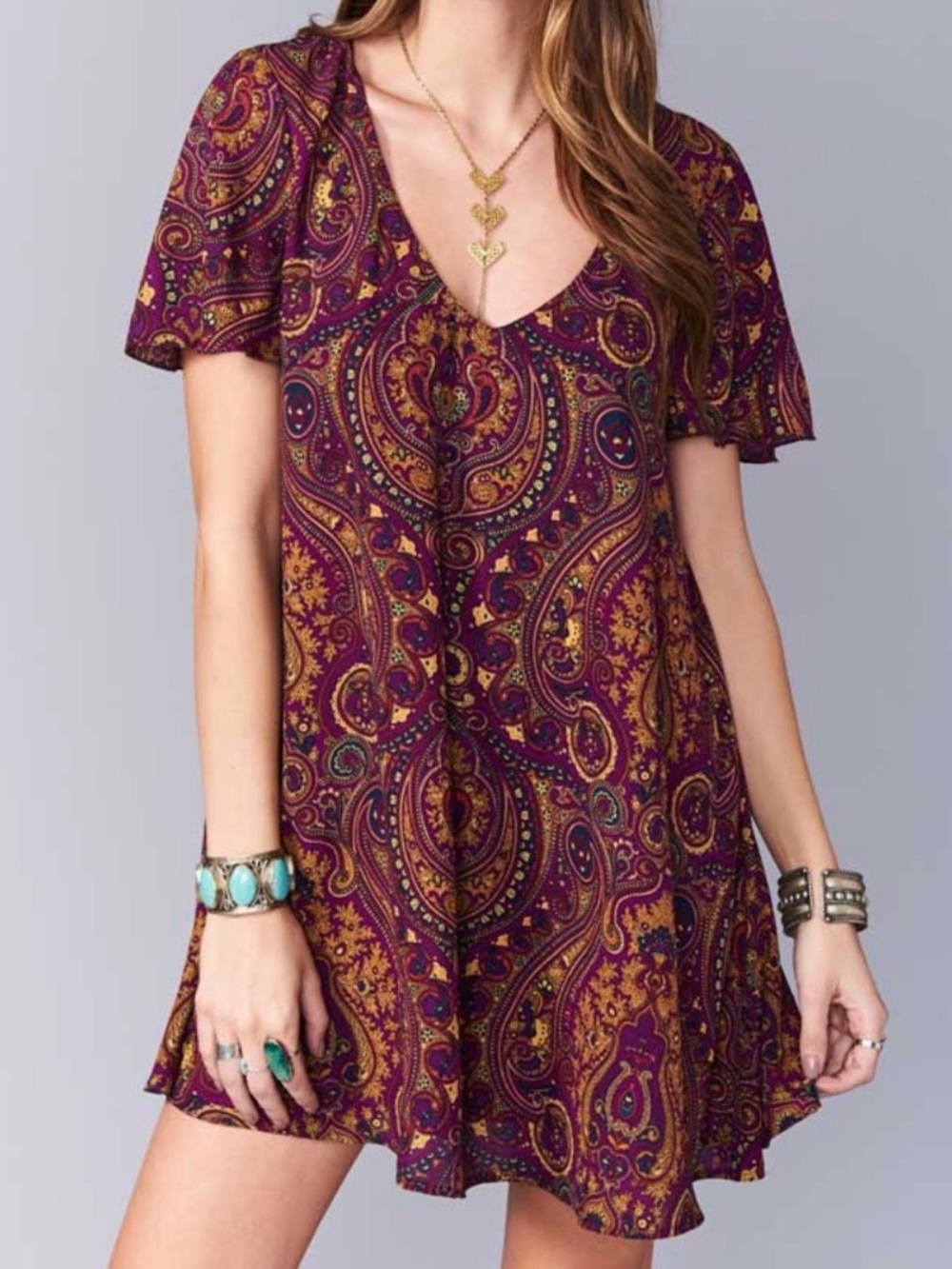 Show Me Your Mumu Paisley Mini Dress